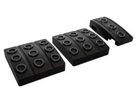 Da8858 Optimill Pedal Covers Black Set Of 3 - Land Rover Defender Td5 Diesel -da8858