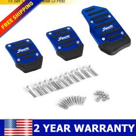 Xpd-jtb-49551 Oxilam Blue For Manual Car Non-slip Gas Brake Pedal Pad Cover Set Universal Accessories
