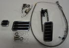 7209 Pedal Braided 36 Billet Kit Cable Stainless Throttle Bracket