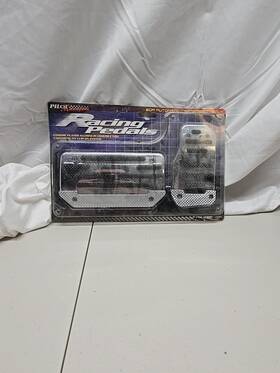 Pm-218y Pilot Motorsports Chrome Plated Aluminum Racing Pedals For Automatic Transmission