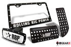 Rbp-131 Plate Rbp Hitch Black Aluminum License Pedal Pads Frame Brake Cover Gas