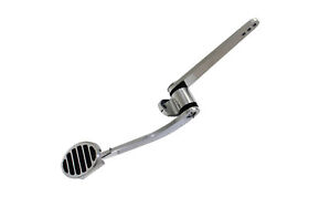 Sp8226 Polished Aluminum Street Rod Oval Throttle Pedal Firewall Mount