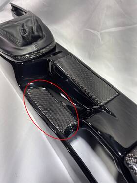 997553455015v7 Porsche 997 Parking Brake Lever Cover In Carbon Fiber