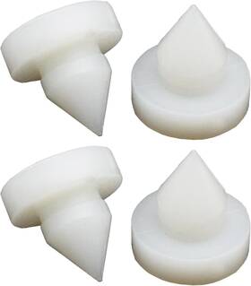 Puryupearl 792483303272 4 Pcs White Clutch Pedal Stop Pad