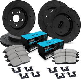 67078 R1 Concepts Front And Rear Brake Kit For 2014-2024 Infiniti Q50 2017-2022