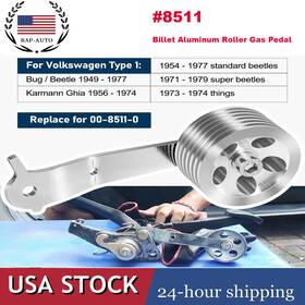 Raqp2045 Ra-auto 8511 Billet Aluminum Roller Gas Pedal For 1949-1977 Stock Vw Type 1 Bug Ghia