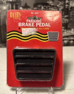 4501 Racers Choice Car Parking Brake Pedal Racer S Universal Black Chrome Vintage 1996 New