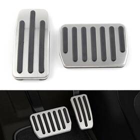 Raimukurijinusa 550721846345 For Tesla Model 3 Foot Pedals Non-slip Gas Brake Pads Cover No-drill Aluminum
