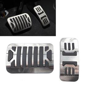 Raimukurijinusa 910000485137 2x Brake Gas Pedals Protection Cover For Jaguar Xe Xf Xj Xjl Stainless Steel Usa