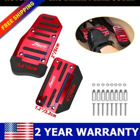 Aux-tbg-16451 Refitting-auto-part 2x Red Non-slip Automatic Gas Brake Foot Pedal Pad Cover Car Accessories Kit Gjm