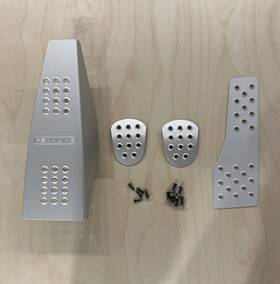P45.21.19 Rennline Pedal Set 4 Piece Perforated Fits Porsche 996/997/986/987