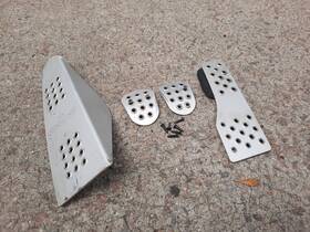 P71.60.59 Rennline Black Aluminum Pedal Set 4 Pc Fits Porsche 996/986/997/987/cayman