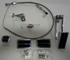 7209 Return Billet Braided Spring 36 Cable Gas Throttle Kit Stainless Pedal