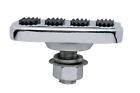 S1008 United Pacific Brake Pedal Pad Chrome Rectangle Each