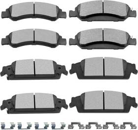832977-5206-1123122391 Scitoo Ceramic Brake Pads Kits 8pcs Brakes Set Fit For Cadillac