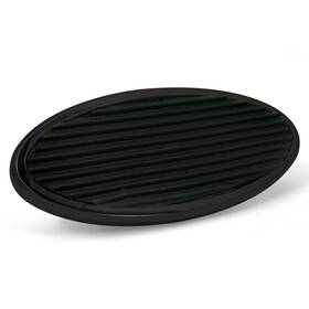 Ztp353f8d Shift U Parts Small Oval Billet Brake Or Clutch Pedal - Black Custom Spyder Hotrod G Force