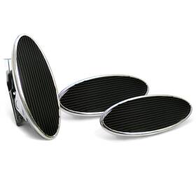 Ztp380b21 Shift U Parts Oval Floor Mount Gas Pedal Lg Brake And Clutch Pad Chromed Billet