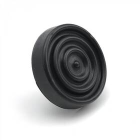 Snt1e57c1 Smoke & Tires Round Rubber Brake Pedal Pad 3.25 Inch Dia 1/2 Mounting Stud Rat Rod