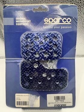 03779az Sparco Blue Aluminum Race Pedal Set Manual 3-piece Anodized Motorsport New