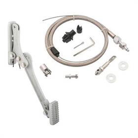 9100213 Speedway Motors Cast Aluminum Accelerator Throttle Pedal And Mr Gasket Cable Kit