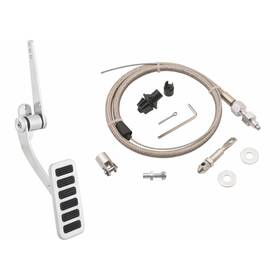 9101563 Speedway Motors Polished Aluminum Gas/throttle Pedal And Throttle Cable Kit