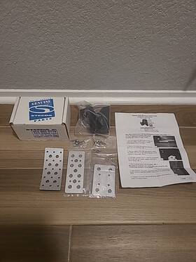 555-1156 Steeda Autosports Aluminum Dead Pedal And Bracket Kit Bonus Gas Included