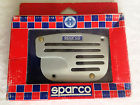 037864sa Stripes Pedal Sparco - Set Black Face Silver Short Automatic