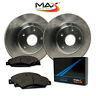 Ta082142 Max Advanced Brakes Rear Premium Oe Rotors With Carbon Metallic