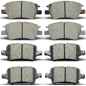 Dbp063 Talamoyi D1844 D1857 Front Rear Disc Ceramic Brake Pads Kit Replacement For