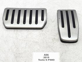 1005916 Tesla 12-20 Oem Model S Steel Foot Brake Gas Accelerator Pedal Pad Cover