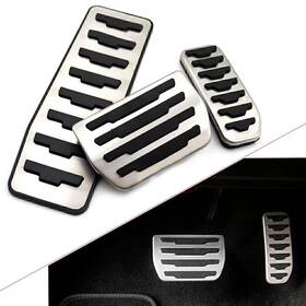 Threettt 550745561668 Car Foot Gas Brake Pedals Cover Kit For Jaguar Land Rover Range Evoque