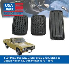 25042561-tgk416 Tkg 8130 1 Set Pedal Pad Clutch Brake And Accelerator Fit Nissan Datsun 620 Ute 1972-1979