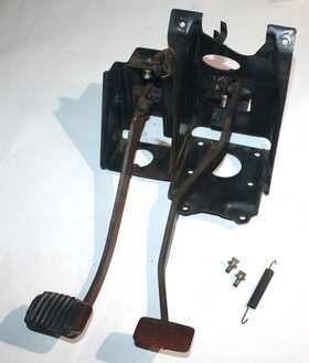 1973-fj40 Toyota 1973 73 Fj40 Land Cruiser Oem Clutch Brake Pedal Assembly Pedals Wbracket