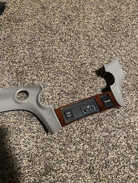 0e050 Toyota 55412 08-13 Highlander Woodgrain Oem Console Heated Seat Control Switch Trim