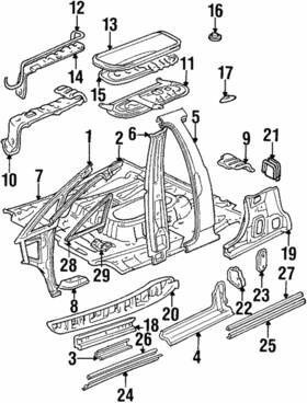 58192-95d00 Toyota Genuine Foot Rest
