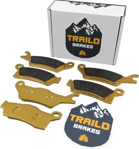 Cang-23 Traild Can-am Outlander Ceramic Brake Pad Set Front And Rear 450 500 570 650 700