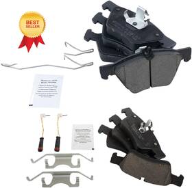 Bfa-82280 Trq Front And Rear Brake Pad Set Ceramic Hardware Compatible With