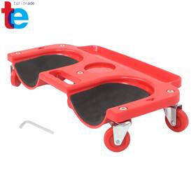 Tr108072 Turitrade Rolling Knee Creeper/pad 5 Swivel Castors Tool Tray Holder Abs High-impact Frame