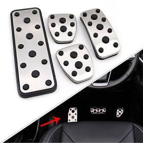 Twoagain 550754774110 For Subaru Legacy Outback Xv Impreza 06-18 Car Foot Gas Brake Pedals Cover Kit