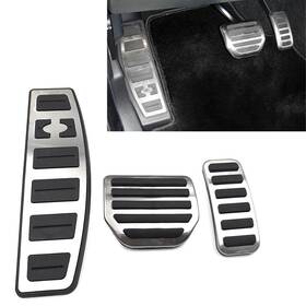 Twoagain 665897393712 4pcs Steel Footrest Brake Gas Pedals Protection Cover For Land Rover Lr3 Lr4
