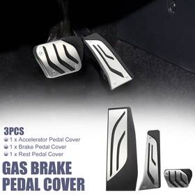 Uauto1 718844055307 3pc Accelerator Pedal And Brake Cover Set For Bmw 1 2 3 4 Series F20