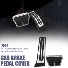 Uauto1 718844055376 2 Pcs Accelerator Pedal And Brake Cover Set For Bmw X3 X4 Metal Rubber