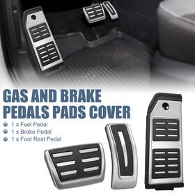 Uauto1 745065616239 3pcs Gas Brake Foot Rest Pedals Pads Cover For Audi Q7 Q8 Porsche Cayenne Us