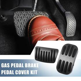Uauto1 745065758656 2pcs Gas Pedal Brake Pad Cover Anti Slip For Toyota C-hr 2016-18 Black