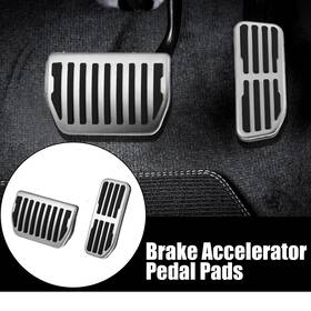 Uauto1 746453878901 2pcs Brake And Gas Accelerator Pedal Covers Anti-slip For Jaguar Xf 2016-2020