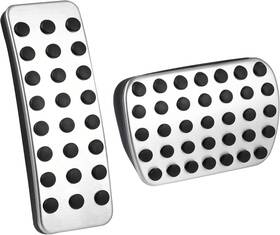 Q20800ap2 Unifizz 2pcs Car Gas And Brake Pedals Pads Cover Anti-slip Stainless Steel