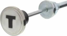 C475301 United Pacific Throttle Cable With Stainless Steel Knob Compatible Chevy Truck 1947-1953