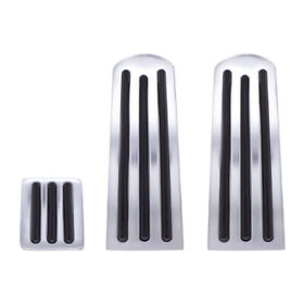 70258 United Pacific Chrome Pedal Set With Black Insert For Peterbilt