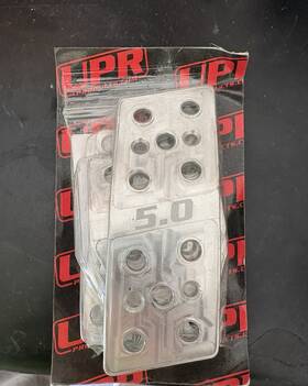 1011-5sp-50l Upr Products Billet Mustang Pedal Covers