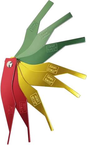Ut008 Utmall 8 In 1 Automotive Brake Pad Feeler Lining Thickness Gauge Measure Tool Color